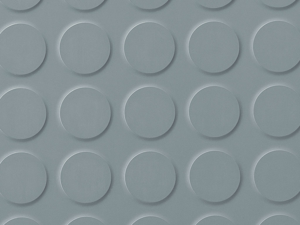 Planet mars - Studded rubber tiles Planet Rubber Flooring - Mars Mid Grey Studded Tile 