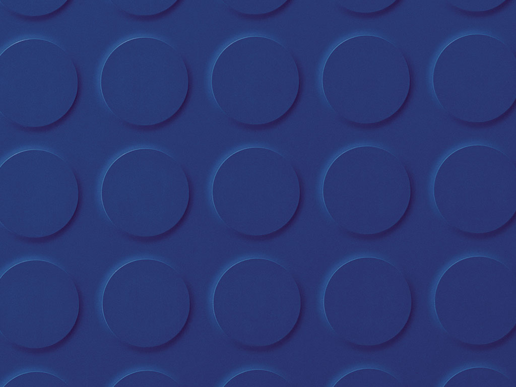 Planet Rubber Flooring - Mars Royal Blue Studded Tile