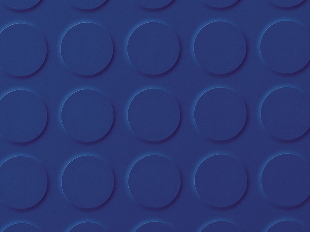 Planet Rubber Flooring - Mars Royal Blue Studded Tile