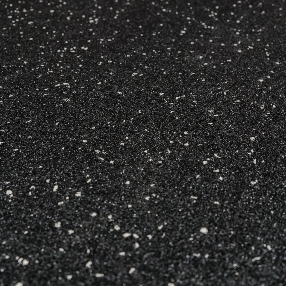 Impact Rubber Gym Tiles - Black with grey speckle
